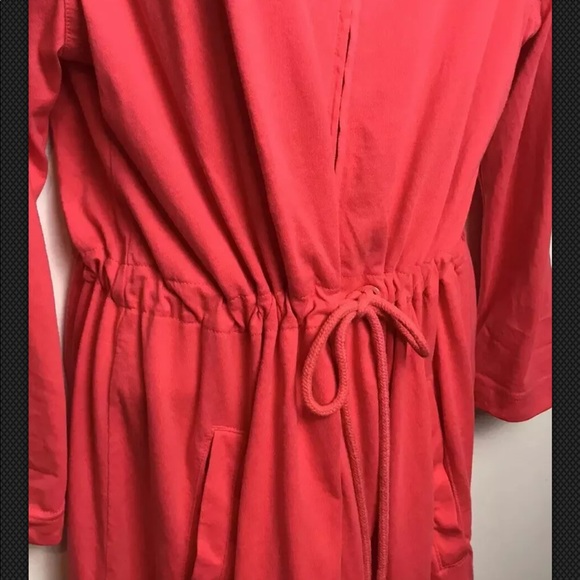 LANDS END Dress Drawstring Hooded Full Zip - Picture 3 of 7